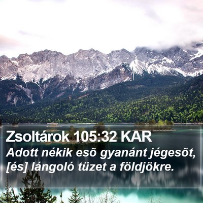 Zsoltárok 105:32 KAR Bible Verse Image