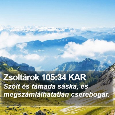 Zsoltárok 105:34 KAR Bible Verse Image