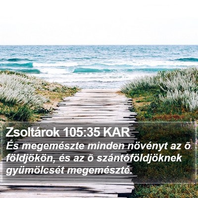 Zsoltárok 105:35 KAR Bible Verse Image