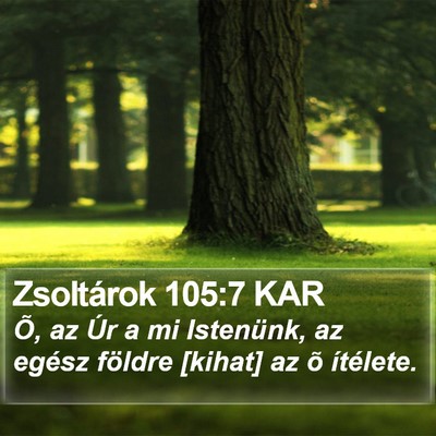 Zsoltárok 105:7 KAR Bible Verse Image