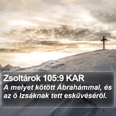 Zsoltárok 105:9 KAR Bible Verse Image