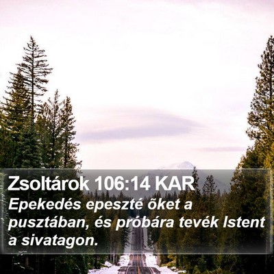 Zsoltárok 106:14 KAR Bible Verse Image