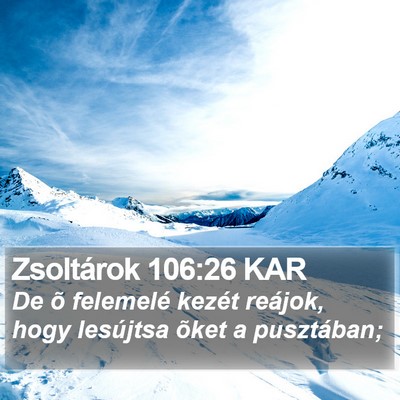 Zsoltárok 106:26 KAR Bible Verse Image