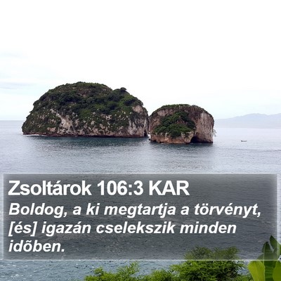 Zsoltárok 106:3 KAR Bible Verse Image
