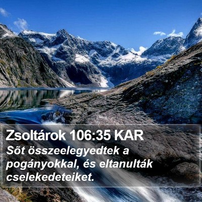 Zsoltárok 106:35 KAR Bible Verse Image