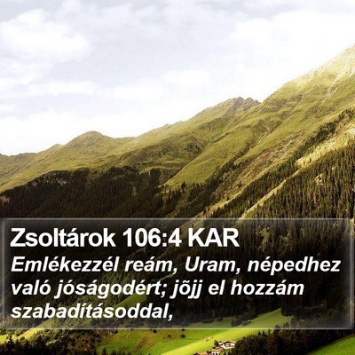 Zsoltárok 106:4 KAR Bible Verse Image