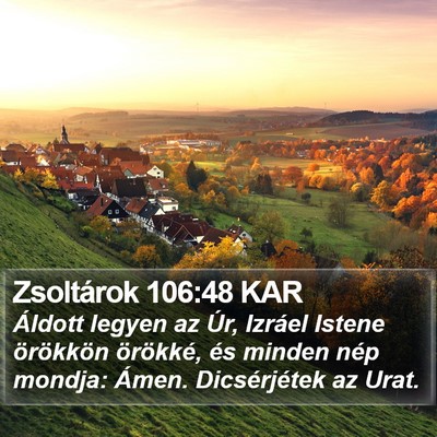 Zsoltárok 106:48 KAR Bible Verse Image