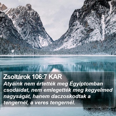 Zsoltárok 106:7 KAR Bible Verse Image