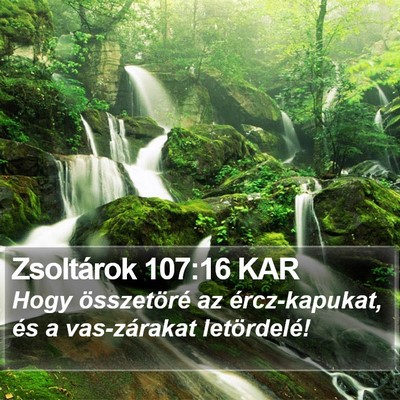 Zsoltárok 107:16 KAR Bible Verse Image