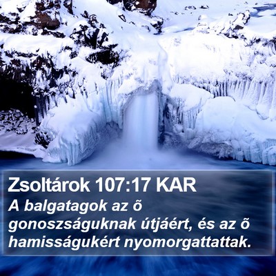 Zsoltárok 107:17 KAR Bible Verse Image