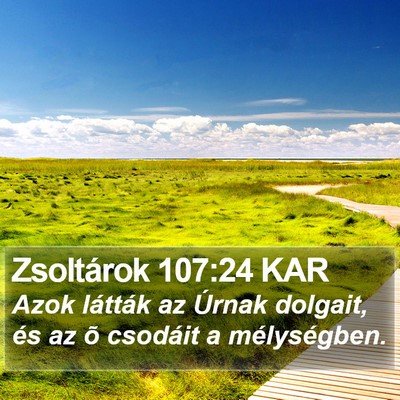 Zsoltárok 107:24 KAR Bible Verse Image