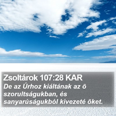 Zsoltárok 107:28 KAR Bible Verse Image