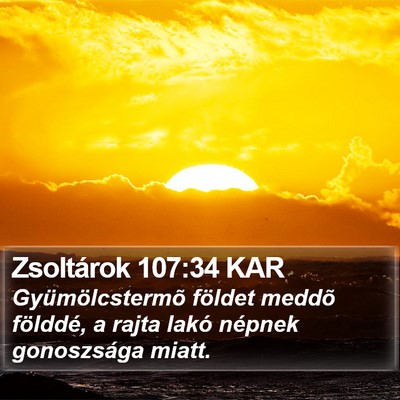 Zsoltárok 107:34 KAR Bible Verse Image