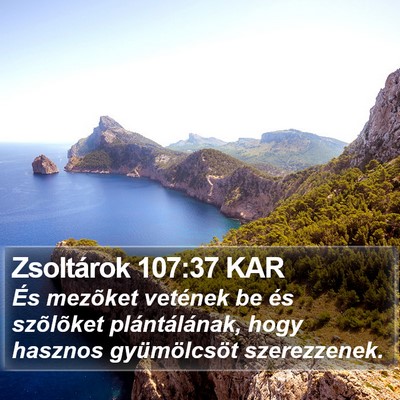 Zsoltárok 107:37 KAR Bible Verse Image