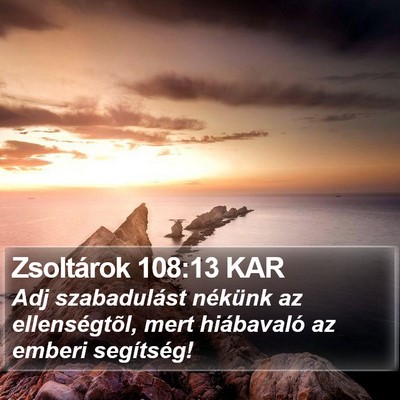 Zsoltárok 108:13 KAR Bible Verse Image