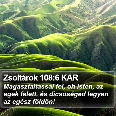 Zsoltárok 108:6 KAR Bible Verse Image