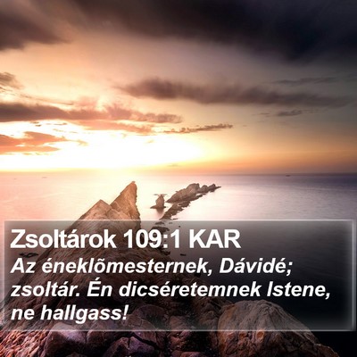Zsoltárok 109:1 KAR Bible Verse Image