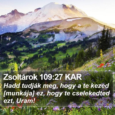 Zsoltárok 109:27 KAR Bible Verse Image