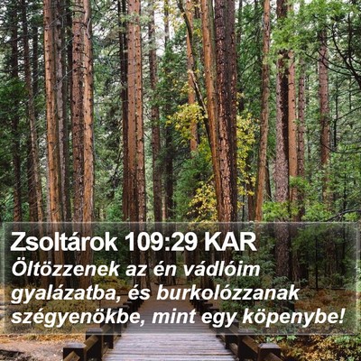 Zsoltárok 109:29 KAR Bible Verse Image