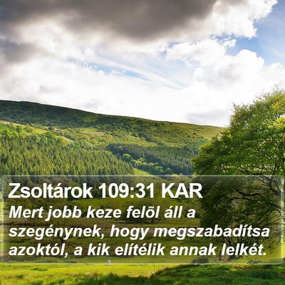 Zsoltárok 109:31 KAR Bible Verse Image
