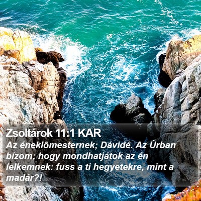Zsoltárok 11:1 KAR Bible Verse Image
