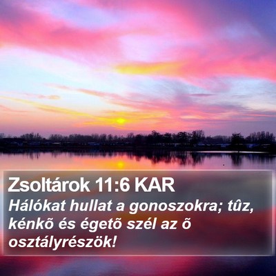 Zsoltárok 11:6 KAR Bible Verse Image