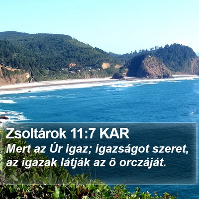 Zsoltárok 11:7 KAR Bible Verse Image