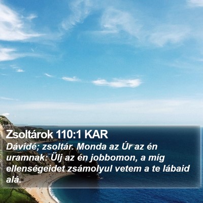 Zsoltárok 110:1 KAR Bible Verse Image