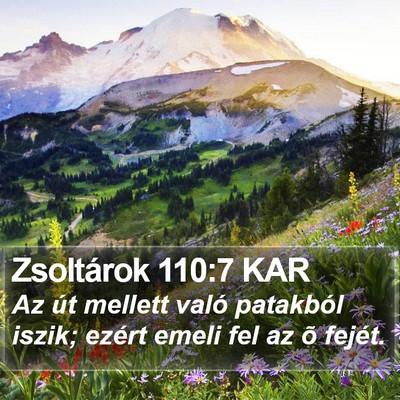 Zsoltárok 110:7 KAR Bible Verse Image