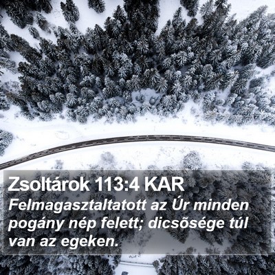 Zsoltárok 113:4 KAR Bible Verse Image