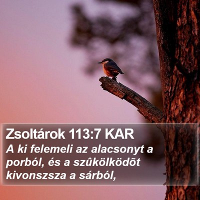 Zsoltárok 113:7 KAR Bible Verse Image