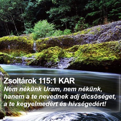 Zsoltárok 115:1 KAR Bible Verse Image