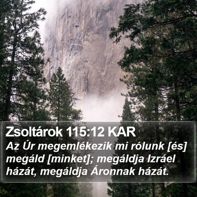 Zsoltárok 115:12 KAR Bible Verse Image