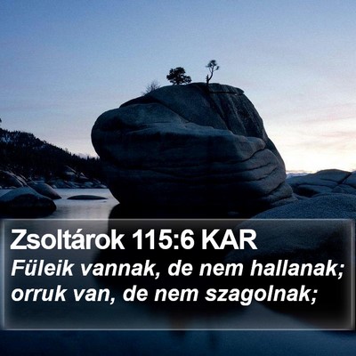 Zsoltárok 115:6 KAR Bible Verse Image