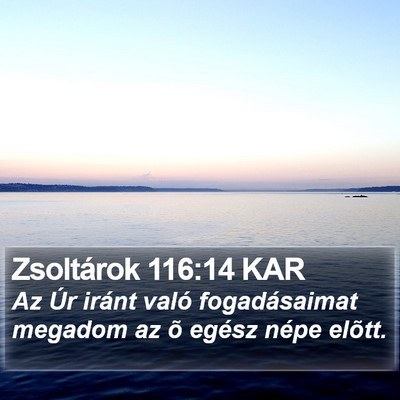 Zsoltárok 116:14 KAR Bible Verse Image