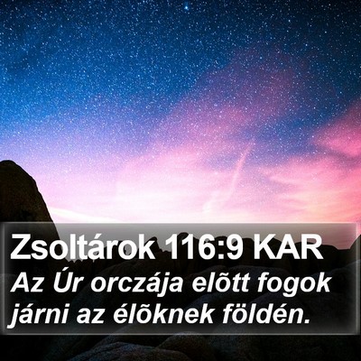 Zsoltárok 116:9 KAR Bible Verse Image