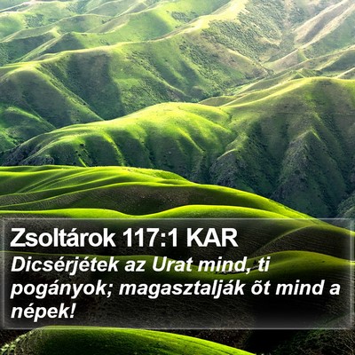 Zsoltárok 117:1 KAR Bible Verse Image