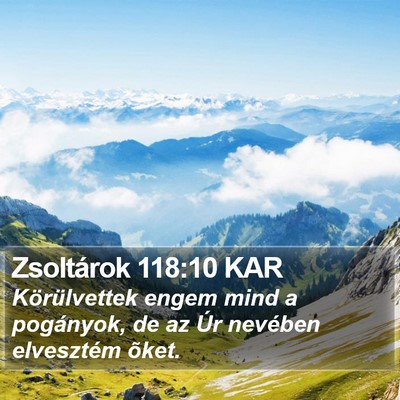 Zsoltárok 118:10 KAR Bible Verse Image
