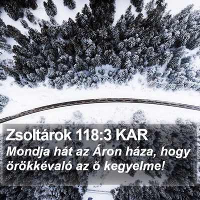 Zsoltárok 118:3 KAR Bible Verse Image