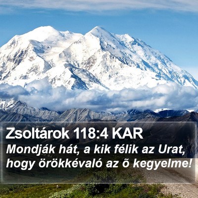 Zsoltárok 118:4 KAR Bible Verse Image