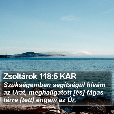 Zsoltárok 118:5 KAR Bible Verse Image