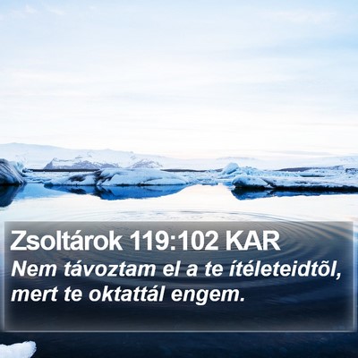 Zsoltárok 119:102 KAR Bible Verse Image