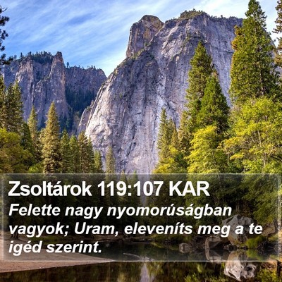 Zsoltárok 119:107 KAR Bible Verse Image