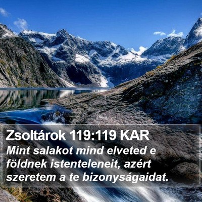 Zsoltárok 119:119 KAR Bible Verse Image
