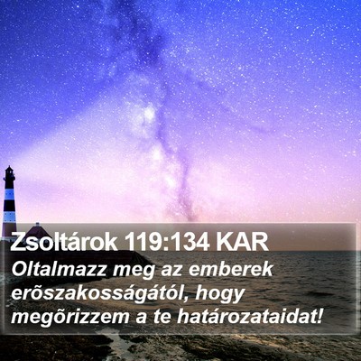 Zsoltárok 119:134 KAR Bible Verse Image