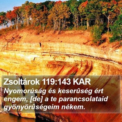 Zsoltárok 119:143 KAR Bible Verse Image