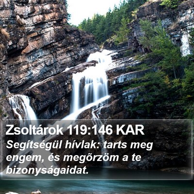 Zsoltárok 119:146 KAR Bible Verse Image