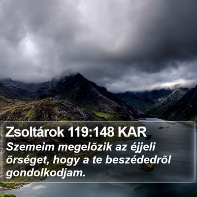 Zsoltárok 119:148 KAR Bible Verse Image