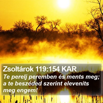 Zsoltárok 119:154 KAR Bible Verse Image