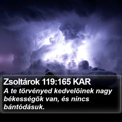 Zsoltárok 119:165 KAR Bible Verse Image